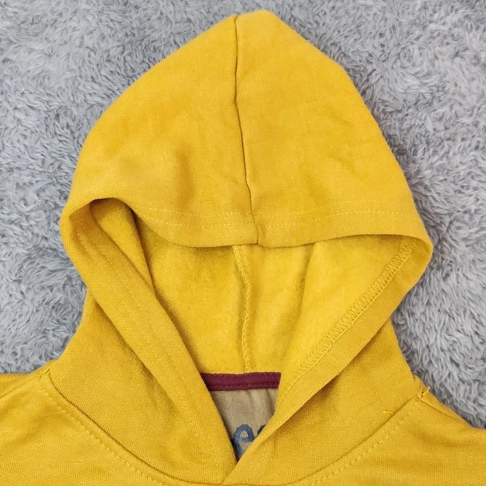 Lee Hoodie Boys 4T Yellow Pullover Sweatshirt Stripe Logo Fleece‎ 19005513